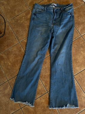 Wax Jeans Women’s Blue Denim Flare Jeans Size 18
